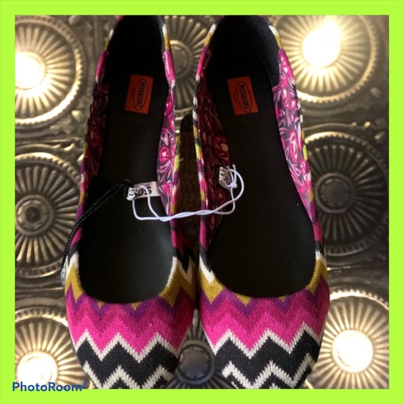 MINT CONDITION MISSONI FOR TARGET FLATS - Size 8 - NEW With Tags, Box - Picture 10 of 11